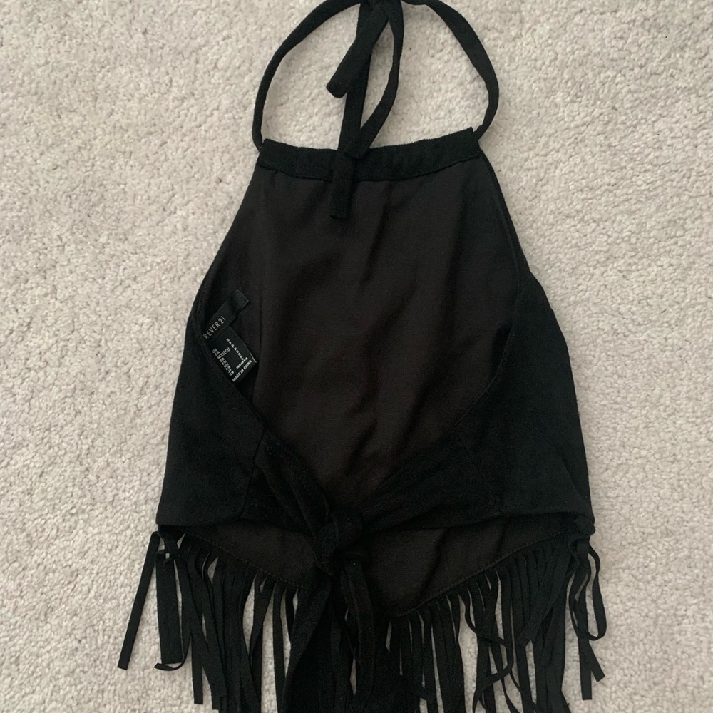 Fringe backless Halter top - Small - Picture 2 of 2